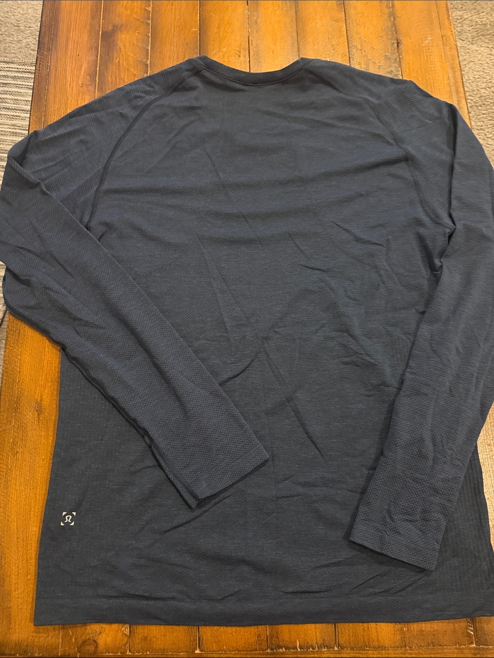 lululemon athletica Men's Long-Sleeve Navy Waffle Crew